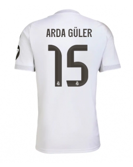 Billige Fotballdrakt Real Madrid Arda Guler #15 Replika Hjemmedrakt 2025-26 Kortermet Billige Fotballdrakt Real Madrid Arda Guler #15 Replika Hjemmedrakt 2025-26 Kortermet